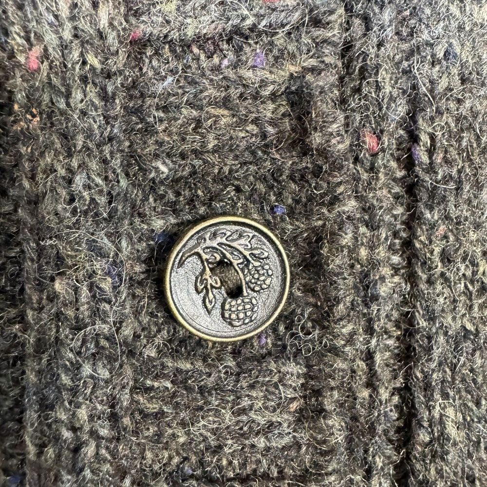 Vintage Alps Fine Cardigan‎ Womens Medium Sweater Chunky Ribbed Wool USA Cabin - Picture 4 of 11